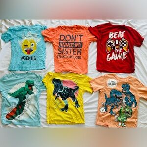Lot of 6 Boys  T-shirts Size 7/8